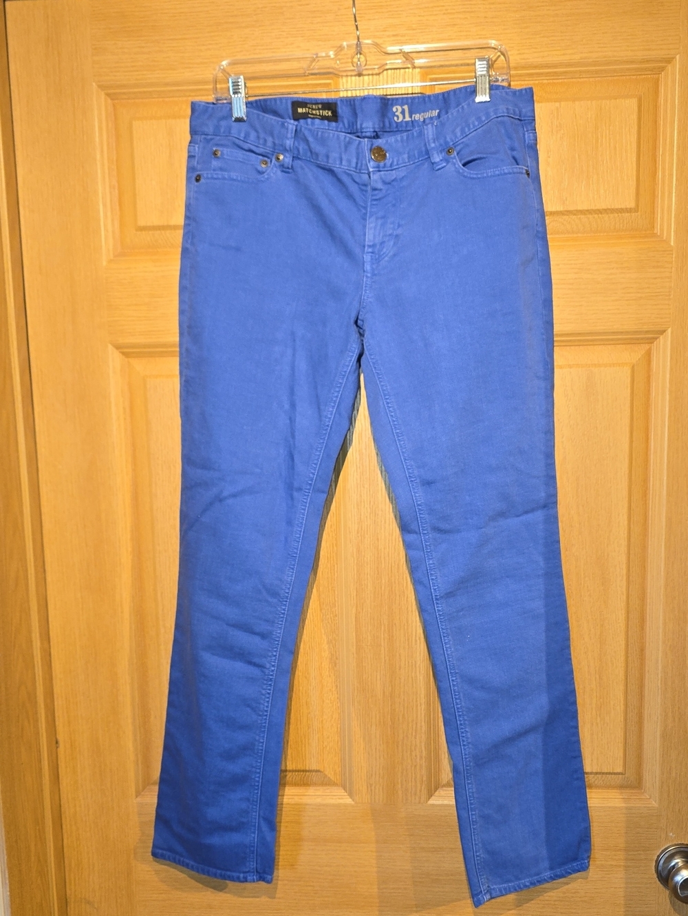 J. Crew Straight Leg Jeans in Bright Blue